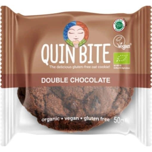 Био Курабийка Двоен Шоколад, Quin Bite, 50g