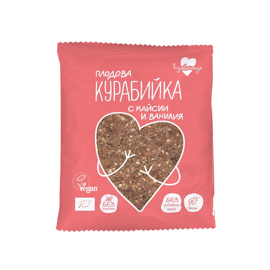 Био Плодова Курабийка с Кайсии и Ванилия, Курабийница, 40g