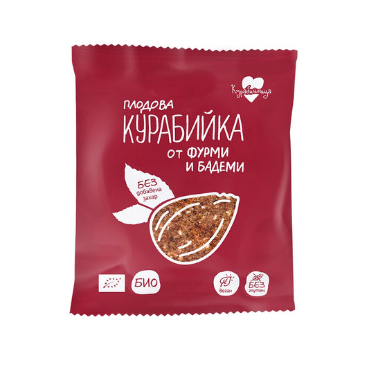 Био Плодова Курабийка с Фурми и Бадеми, Курабийница, 40g