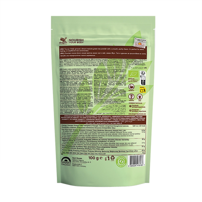 Био Матча на Прах, 100g, Dragon Superfoods
