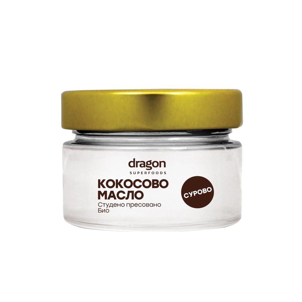 Био Кокосово Масло, студено пресовано, Dragon Superfoods, 100ml