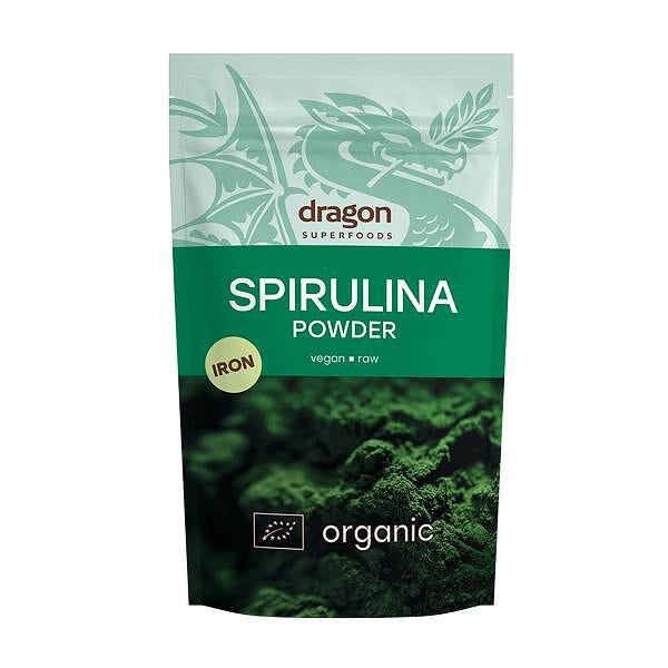 Био Спирулина На Прах, 200g, Dragon Superfoods