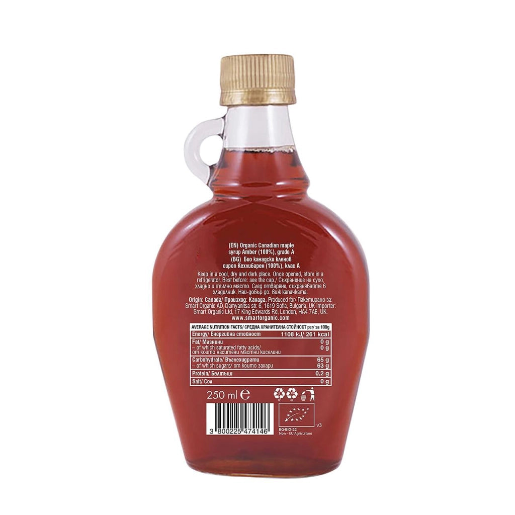 Био Кленов Сироп Кехлибарен (качество А), 250ml